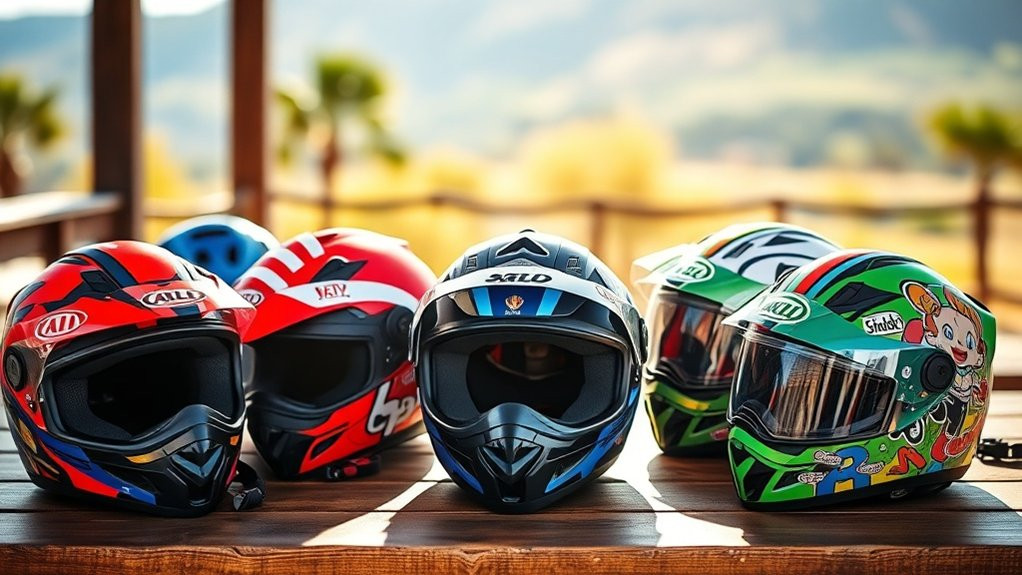 types de casques de moto pour enfants