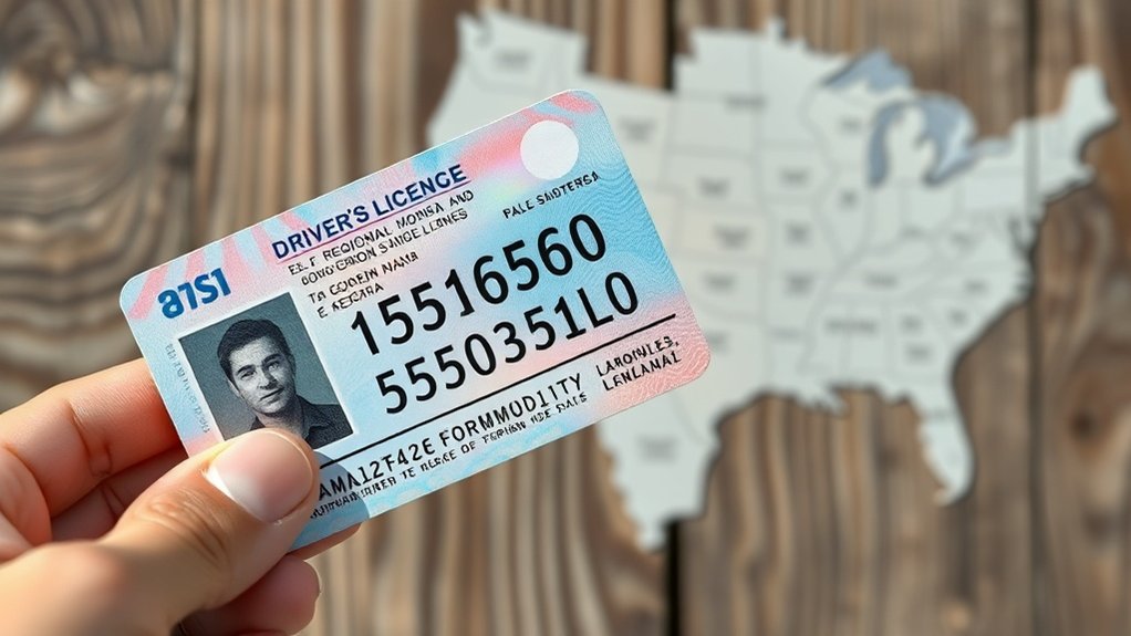 variations de format de numéro de licence