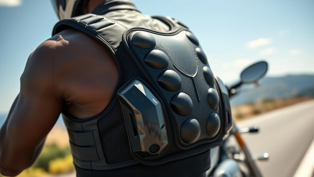 processus de déploiement de l'airbag de moto