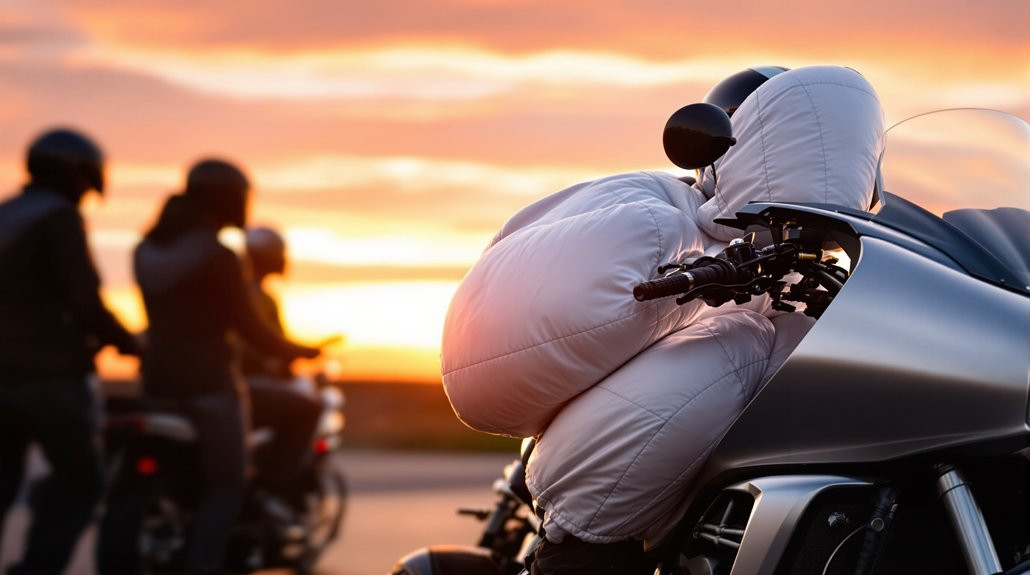 la popularité des airbags de moto augmente