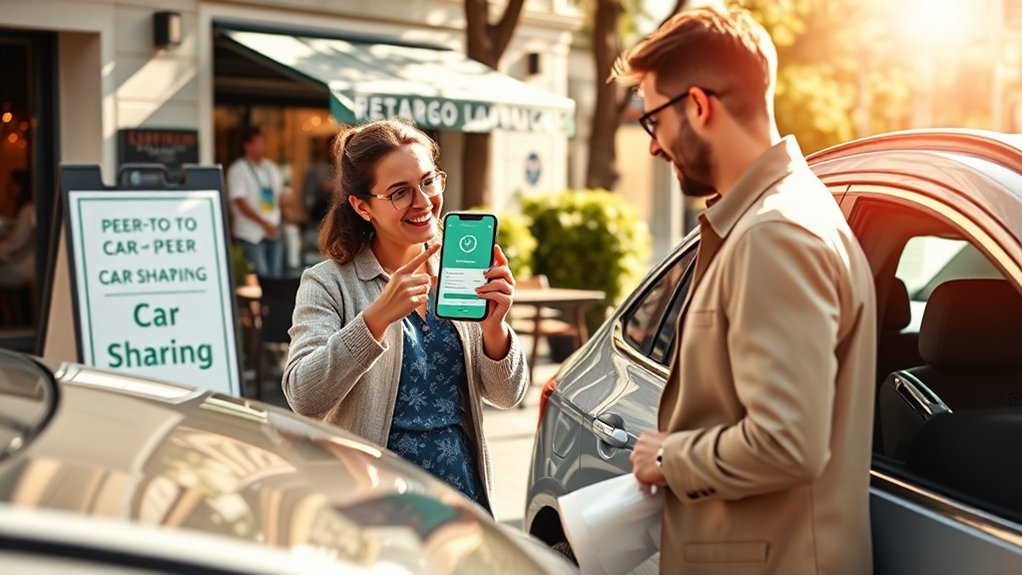 processus de partage de voiture entre particuliers