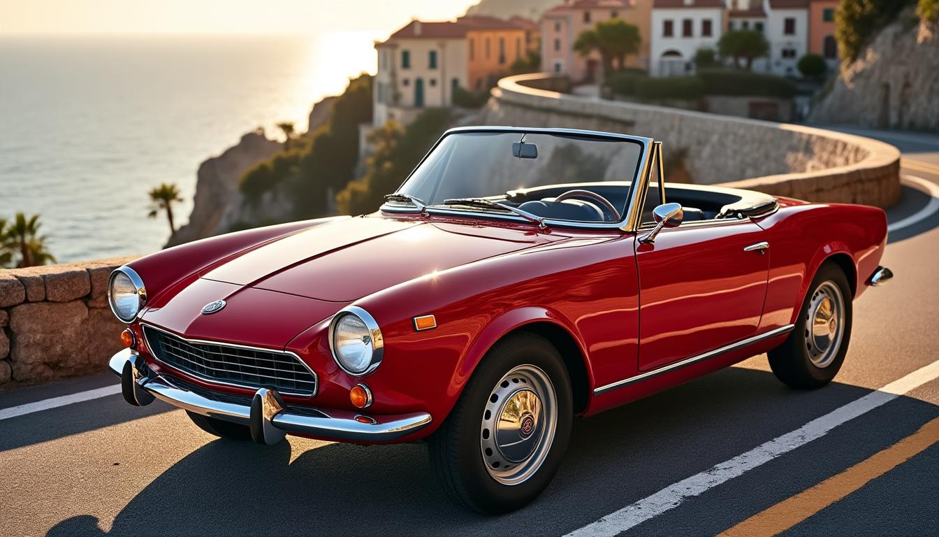 découvrez le cabriolet fiat spider, un modèle emblématique alliant élégance et charme intemporel. plongez dans son histoire, son design unique et ses performances captivantes.