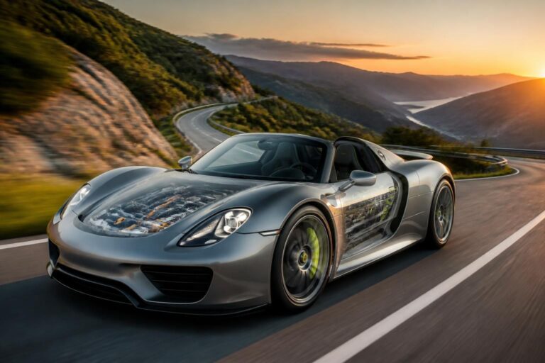 découvrez les caractéristiques innovantes de la porsche hybrid 918, une voiture de sport alliant performance exceptionnelle et technologie hybride de pointe.