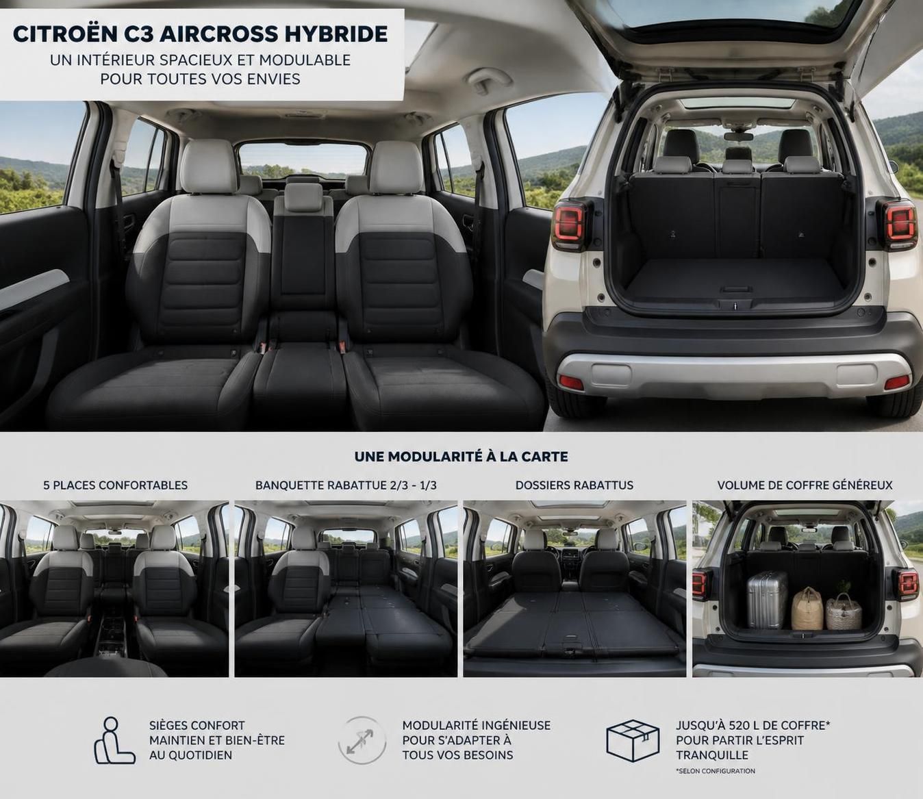 explorez les nombreux avantages de la citroën c3 aircross hybride 2026 : performance, économie d'énergie et confort moderne. découvrez pourquoi ce suv hybride est fait pour vous.
